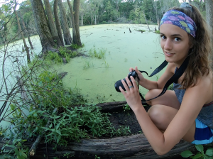 Lady smiling at camera