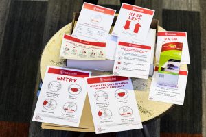 Pamphlets describing CODI-19 guidelines